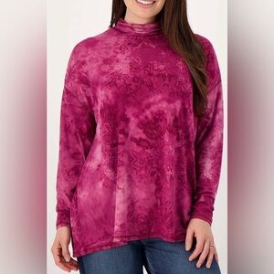 BIN#12 - Women’s L Tie Dye Drop Shoulder Cowl Neck